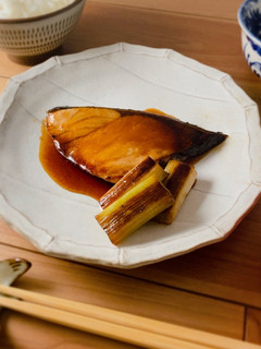 *ぶりと焼きねぎの甘辛あん*-レシピのメイン写真