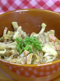 舞茸とベーコンのカレーマヨ炒め【動画】-レシピのメイン写真