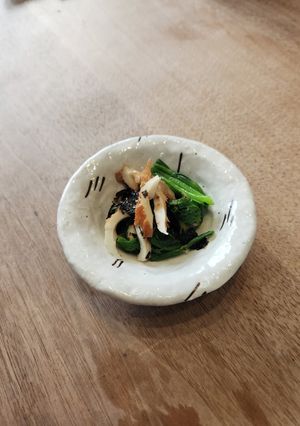 ほうれん草と竹輪の韓国のりあえ-レシピのメイン写真
