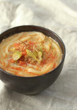 冷凍うどんと豆乳で坦々麺風-レシピのメイン写真