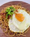 辛くない♪全粒粉パスタのペペロンチーノ風