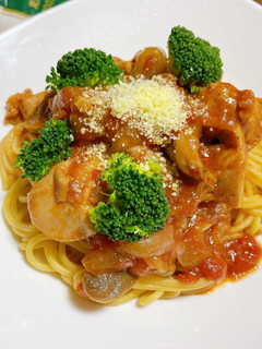 zenbヌードル 鶏のトマト煮込パスタ-レシピのメイン写真
