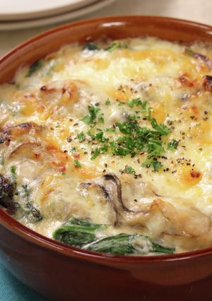 かきといぶりがっこの和風グラタン-レシピのメイン写真