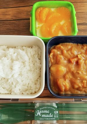 今日の自分弁当☆カレー弁当-レシピのメイン写真