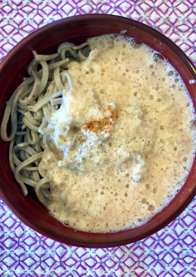とろろ明太そば-レシピのメイン写真