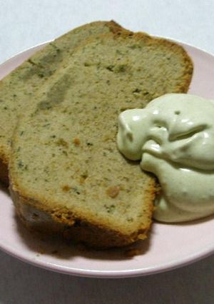 HBで作る煎茶とあんこのケーキ-レシピのメイン写真