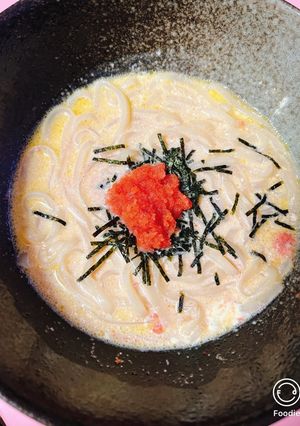 レンジで簡単♡明太バタークリームうどん-レシピのメイン写真