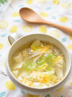 5分で完成!エノキと崩し豆腐の卵スープ-レシピのメイン写真
