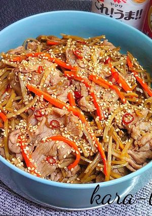 お弁当にも◎お肉たっぷり中華風きんぴら-レシピのメイン写真