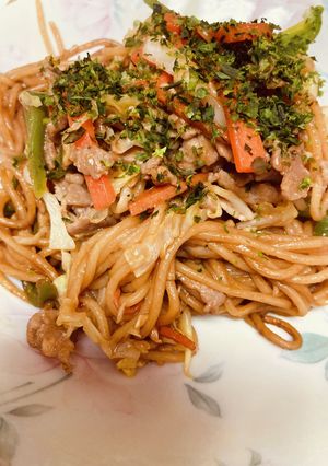 ゼンブヌードル（豆ヌードル）で焼きそば-レシピのメイン写真