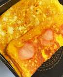 応援弁当☆ハートやお星様のハム卵焼き♡☆