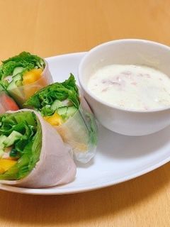 きって巻くだけ!簡単生春巻き☆-レシピのメイン写真