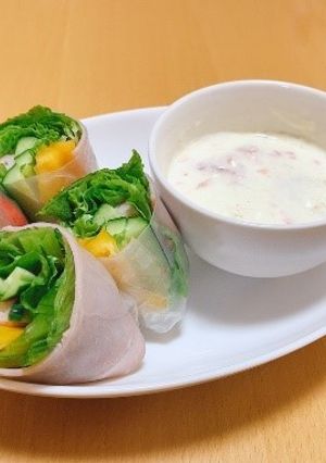 きって巻くだけ！簡単生春巻き☆-レシピのメイン写真