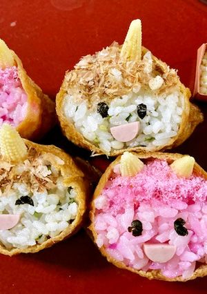 子供喜ぶ☆節分のキャラ弁寿司-レシピのメイン写真