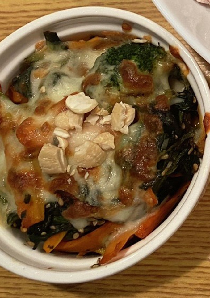 人参とほうれん草のチーズ焼き-レシピのメイン写真