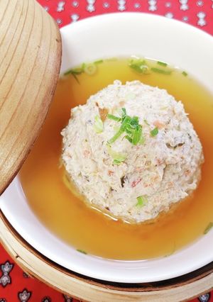 蒸籠☆出汁がら鶏だんご汁-レシピのメイン写真