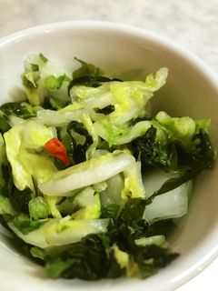 白菜とわかめの漬物-レシピのメイン写真