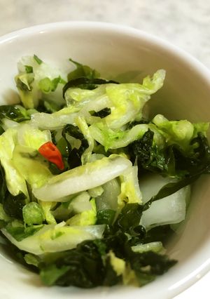 白菜とわかめの漬物-レシピのメイン写真