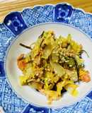 白菜大量消費　白菜の塩昆布和え