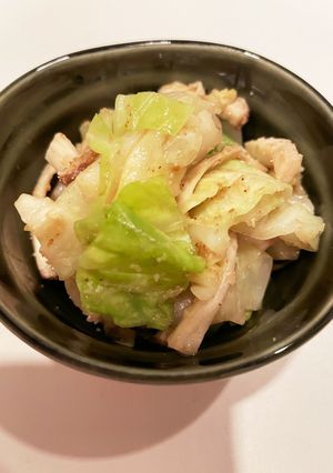 レンジで☆キャベツとエリンギのごま和え-レシピのメイン写真