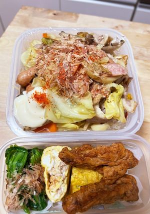 麺つゆで甘めな☆もちもち焼きうどん弁当-レシピのメイン写真