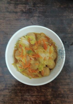 白菜と野菜具沢山とミートボールの煮たの-レシピのメイン写真