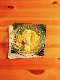 オレンジ白菜とカリフラワーの酢味噌和え-レシピのメイン写真