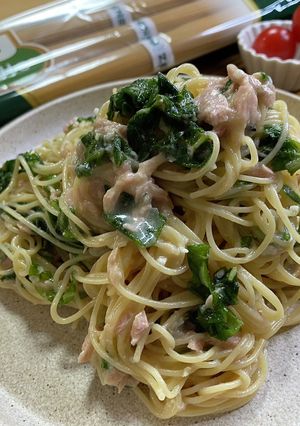 ツナと青しその塩麹オリーブZENBパスタ-レシピのメイン写真