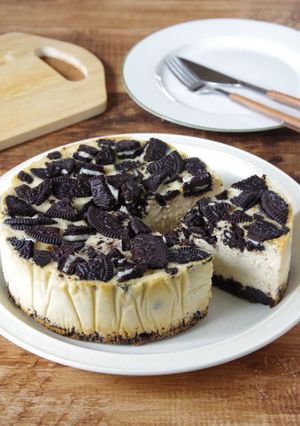 ☆簡単☆ココアクッキーバナナチーズケーキ-レシピのメイン写真