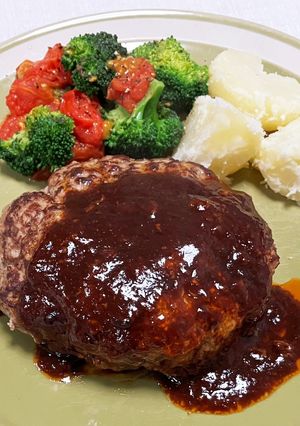 肉汁じゅわっとハンバーグ-レシピのメイン写真