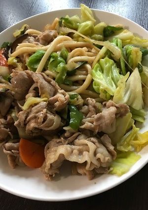男のしょうゆ焼うどん！！！-レシピのメイン写真