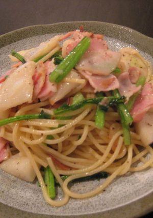 かぶとベーコンのパスタ-レシピのメイン写真