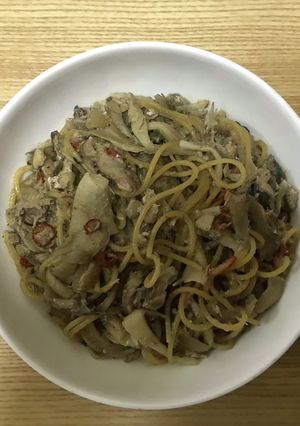 ZENB サバ缶舞茸ペペロンチーノ-レシピのメイン写真