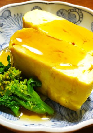 湯葉巻き玉子焼き（刺身湯葉入り）　餡かけ-レシピのメイン写真