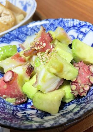 あえるだけ!おもてなしに!アボカドとタコ-レシピのメイン写真