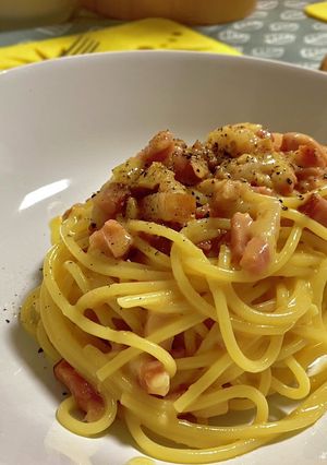 ズボラ全卵カルボナーラ-レシピのメイン写真