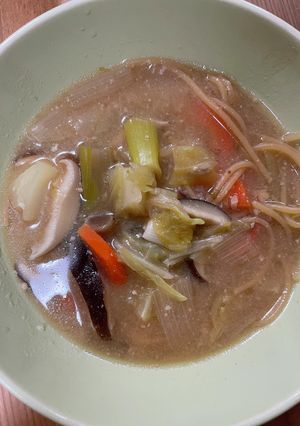 前の日の味噌汁アレンジ　ゼンブヌードル-レシピのメイン写真