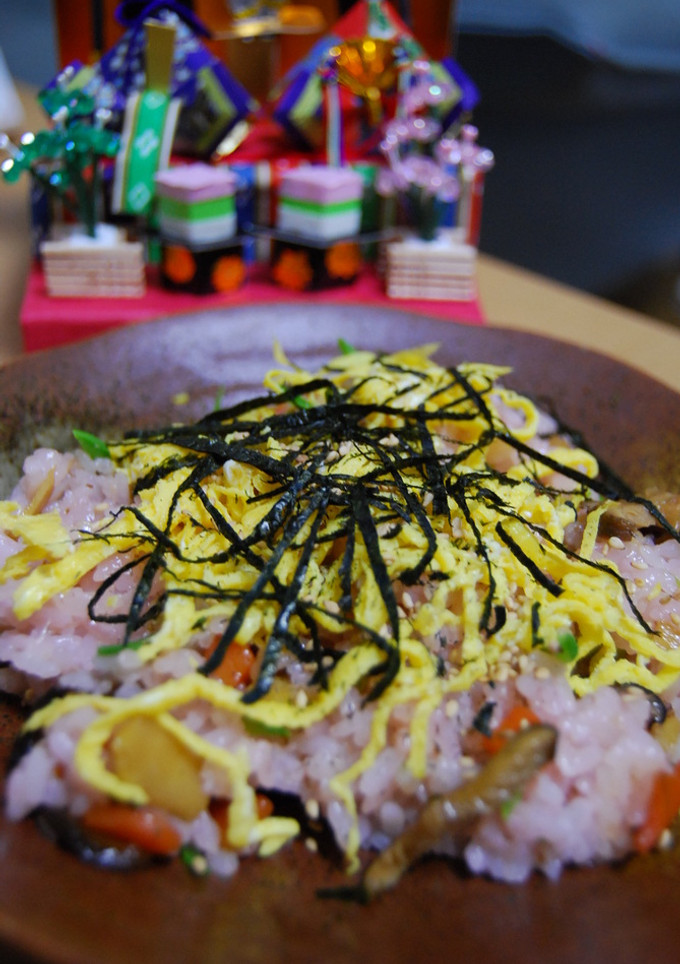 いちごで作る、ひな祭のちらし寿司-レシピのメイン写真