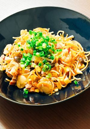 炊飯器でモチモチパスタ-レシピのメイン写真