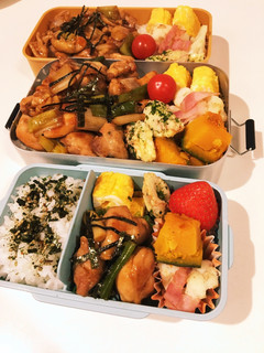 娘、息子、夫 弁当 23/1/31-レシピのメイン写真