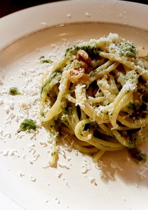 クレソンソースとナッツのパスタ-レシピのメイン写真