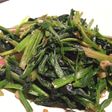 空芯菜とにんにくの炒め物