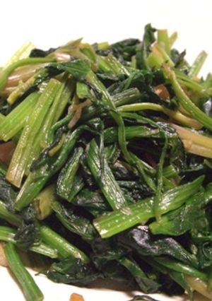 空芯菜とにんにくの炒め物-レシピのメイン写真