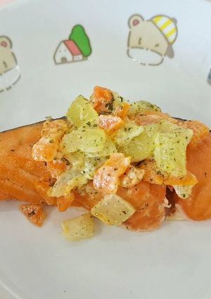 鮭のタルタル風焼き／こども園・保育園給食-レシピのメイン写真