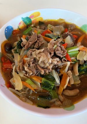 牛肉と野菜のソテー／こども園・保育園給食-レシピのメイン写真