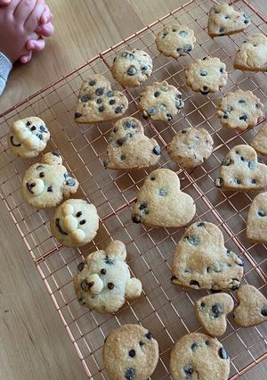 2歳児と作るハートチョコチップクッキー-レシピのメイン写真
