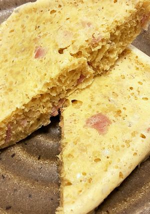ベーコンとチーズのオートミール蒸しパン-レシピのメイン写真
