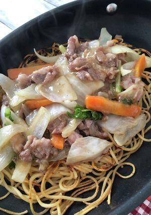ZENB かた焼きそば-レシピのメイン写真