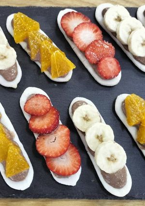 バレンタインに♡チョコクリームカナッペ-レシピのメイン写真