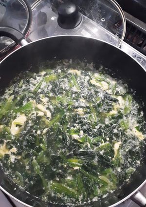 簡単★冷凍ほうれん草のかきたまスープ-レシピのメイン写真